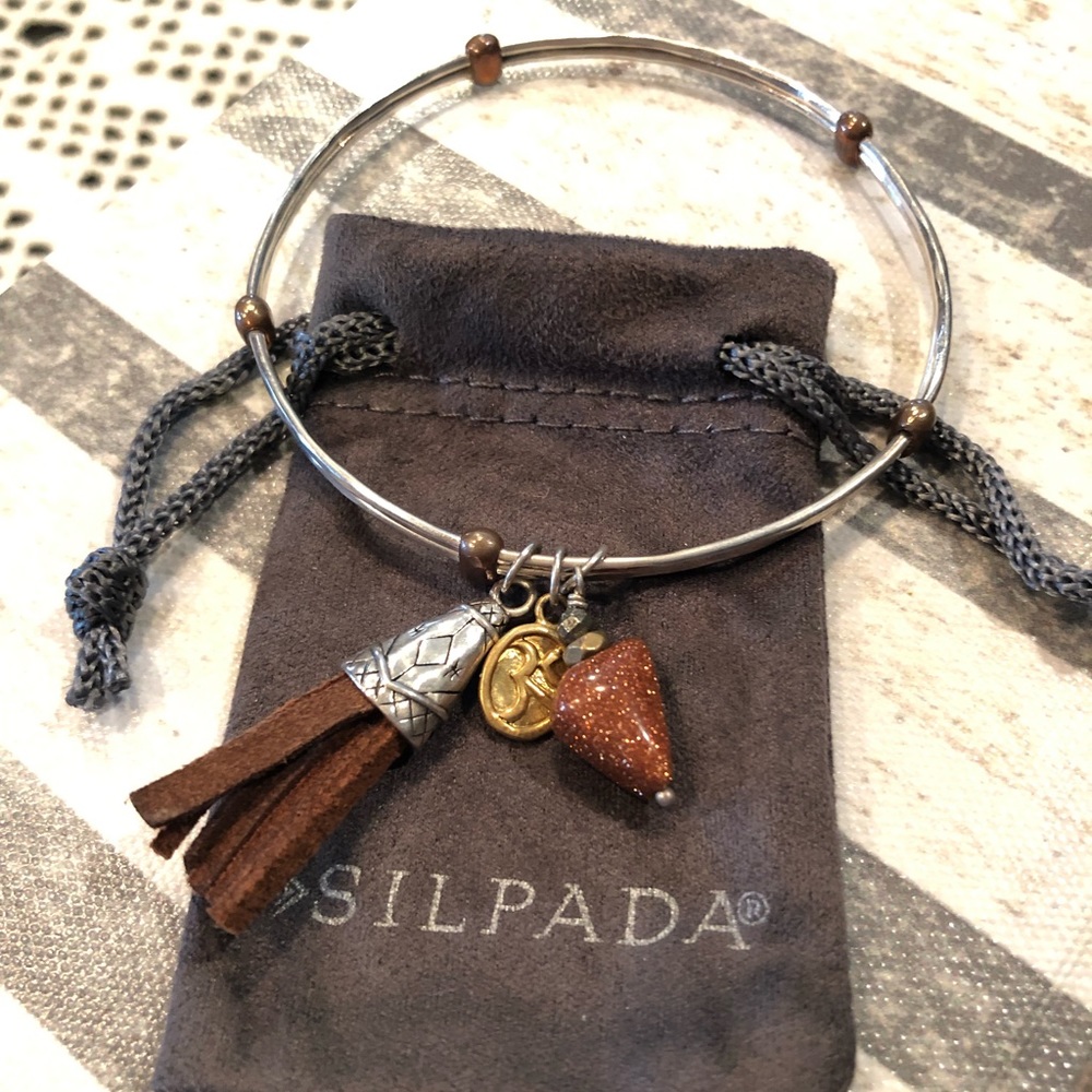 Silpada Triple charm bangle